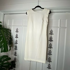 White cap sleeve dress